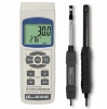 Anemómetro de hilo caliente + flujo, humedad y temperatura con memoria SD AM-4234SD