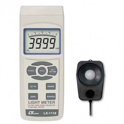 Luxómetro digital con barra gráfica LX-1118