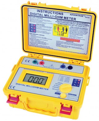 MILIOHMÍMETRO DIGITAL, CON RESOLUCIÓN 100ΜOHMS SEW 4137MO